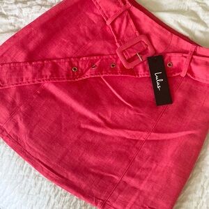 Lulu's Pink Mini Skirt